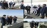 بازدید معاون هماهنگی امور اقتصادی استانداری لرستان ،  مدیر کل محیط زیست استان و مدیرعامل شرکت شهرکهای صنعتی استان  لرستان   از تصفیه خانه و چندین واحد آلاینده  در شهرک صنعتی  شماره ۱ بروجرد  