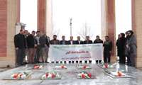 کارکنان شرکت شهرک های صنعتی استان لرستان  یاد شهدای دفاع مقدس و انقلاب اسلامی را گرامی داشتند